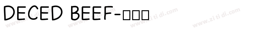 DECED BEEF字体转换